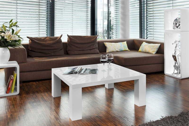 mutoni Couchtisch 90x90x40cm weiss  