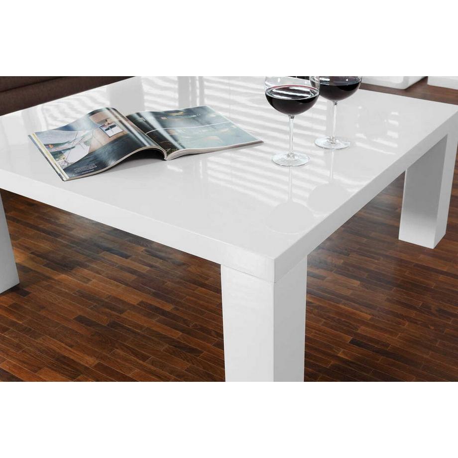 mutoni Table basse 90x90x40cm blanc  