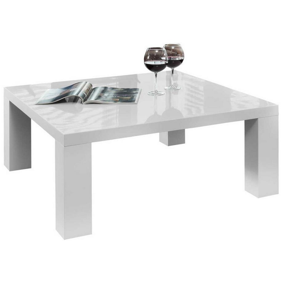 mutoni Table basse 90x90x40cm blanc  