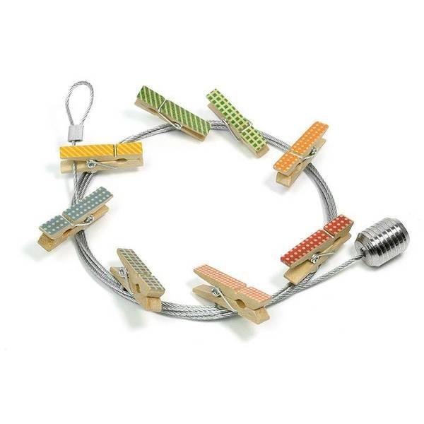 Image of Fotoleine WOODY KLIP 8 Magnete / 150 cm Fotoleine WOODY KLIP 8 Magnete / 150 cm