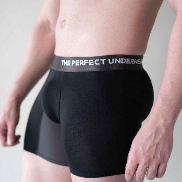 The Perfect Underwear  Bambus Boxer-shorts, schwarz (3 Stk. pro Pack), Größe XL 
