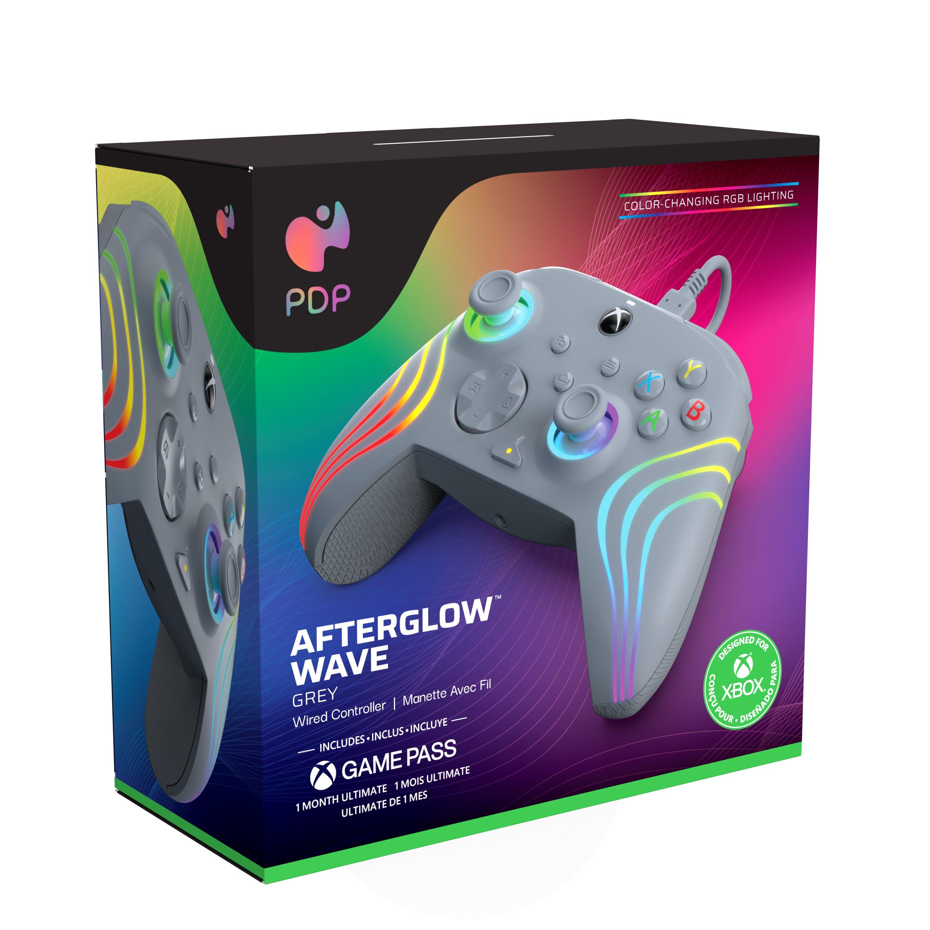 pdp  Afterglow Wave Gris USB Manette de jeu Analogique/Numérique PC, Xbox One, Xbox Series S, Xbox Series X 
