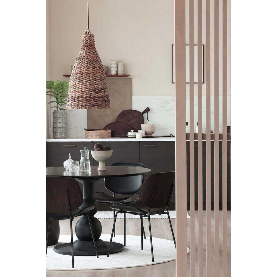 mutoni Chaise de salle à manger Close In noir  