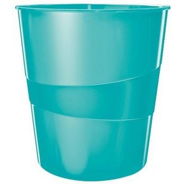 LEITZ Papierkorb WOW 15 Liter 52781051 eisblau