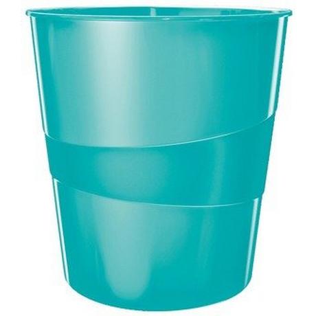 Leitz LEITZ Papierkorb WOW 15 Liter 52781051 eisblau  
