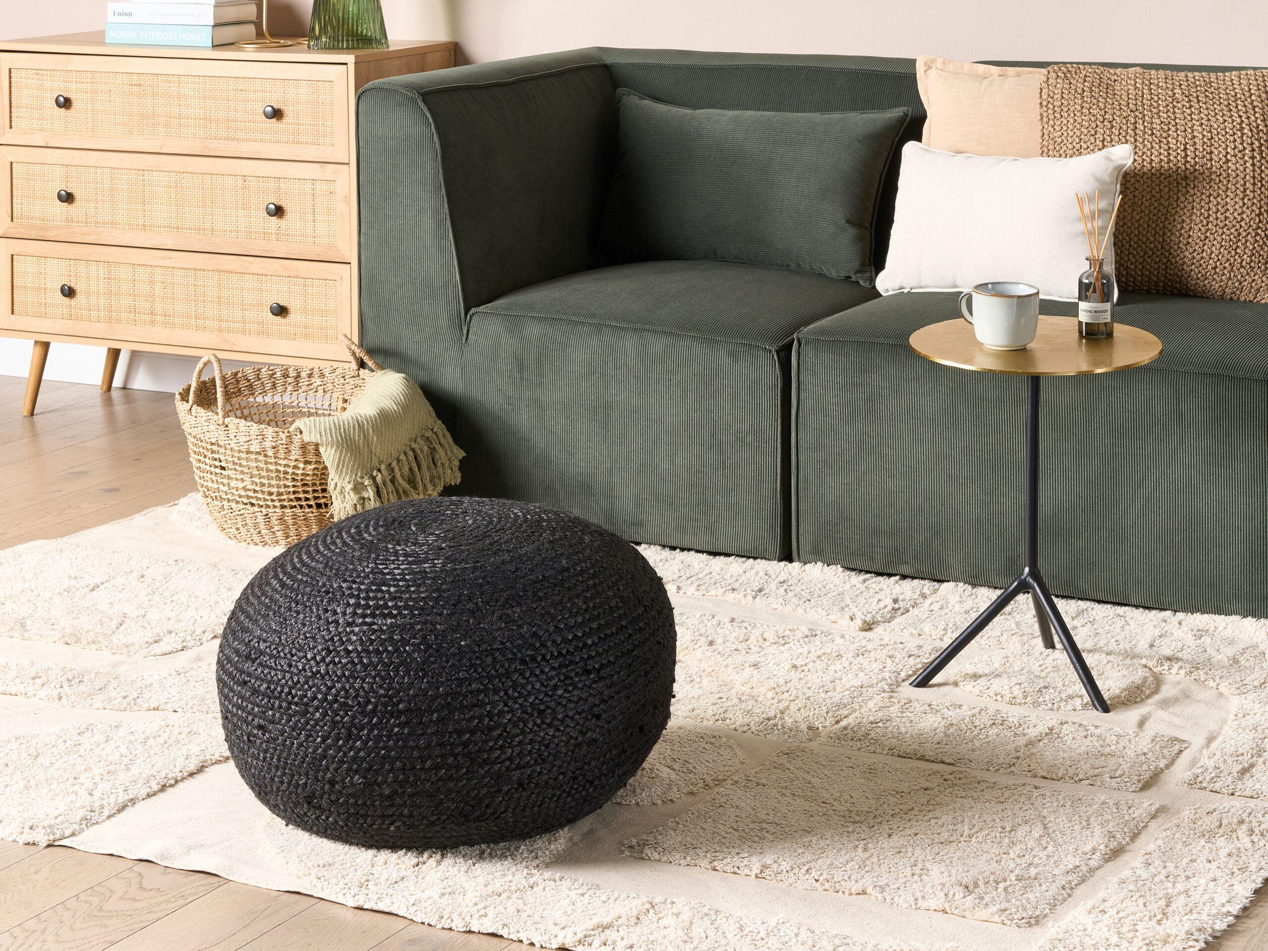 Beliani Pouf en Iuta Boho DUKKI  