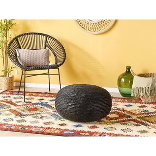 Beliani Pouf en Jute Boho DUKKI  