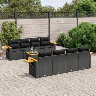 VidaXL Ensemble de canapés de jardin rotin synthétique  