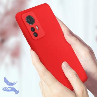 Avizar  Coque Xiaomi 12T et 12T Pro Doux rouge 