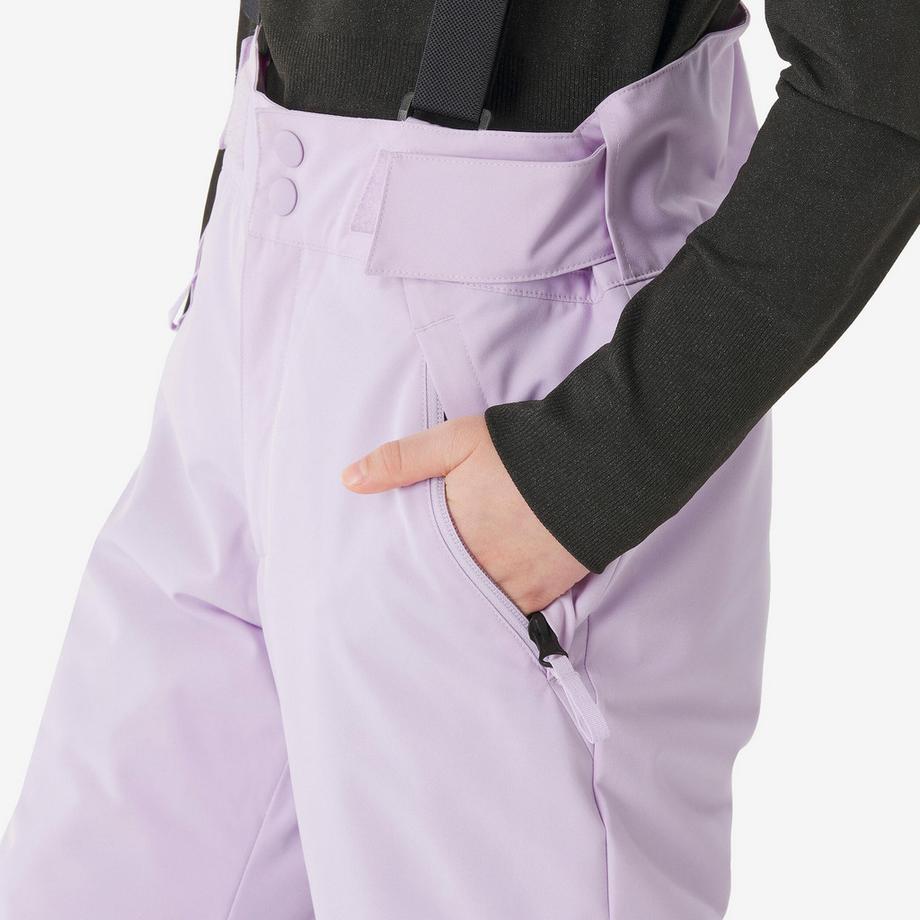 WEDZE  Pantalon de ski chaud et imperméable enfant 6-14 ans, 500 PNF lila 