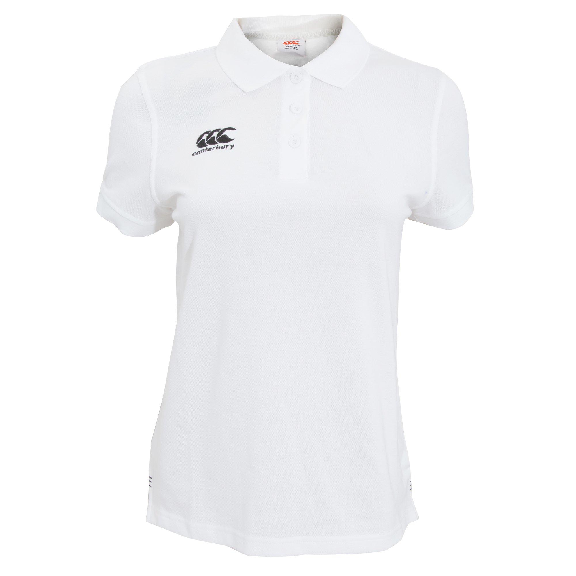 Image of Waimak Short Sleeve Pique Polo-hemd Damen Weiss 44