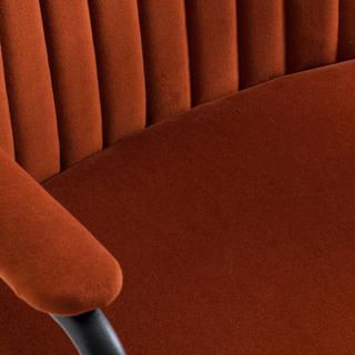 La Redoute Intérieurs Fauteuil vintage velours avec accoudoirs  