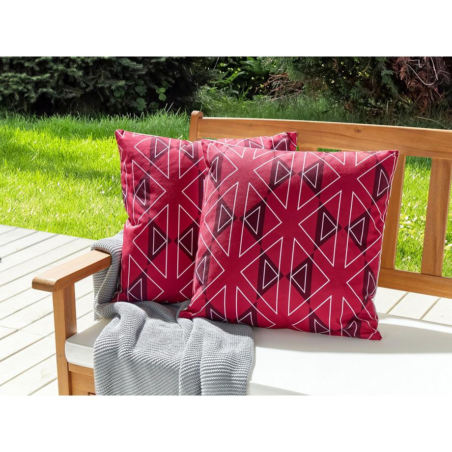 Beliani Gartenkissen 2er Set aus Polyester Modern MEZZANO  