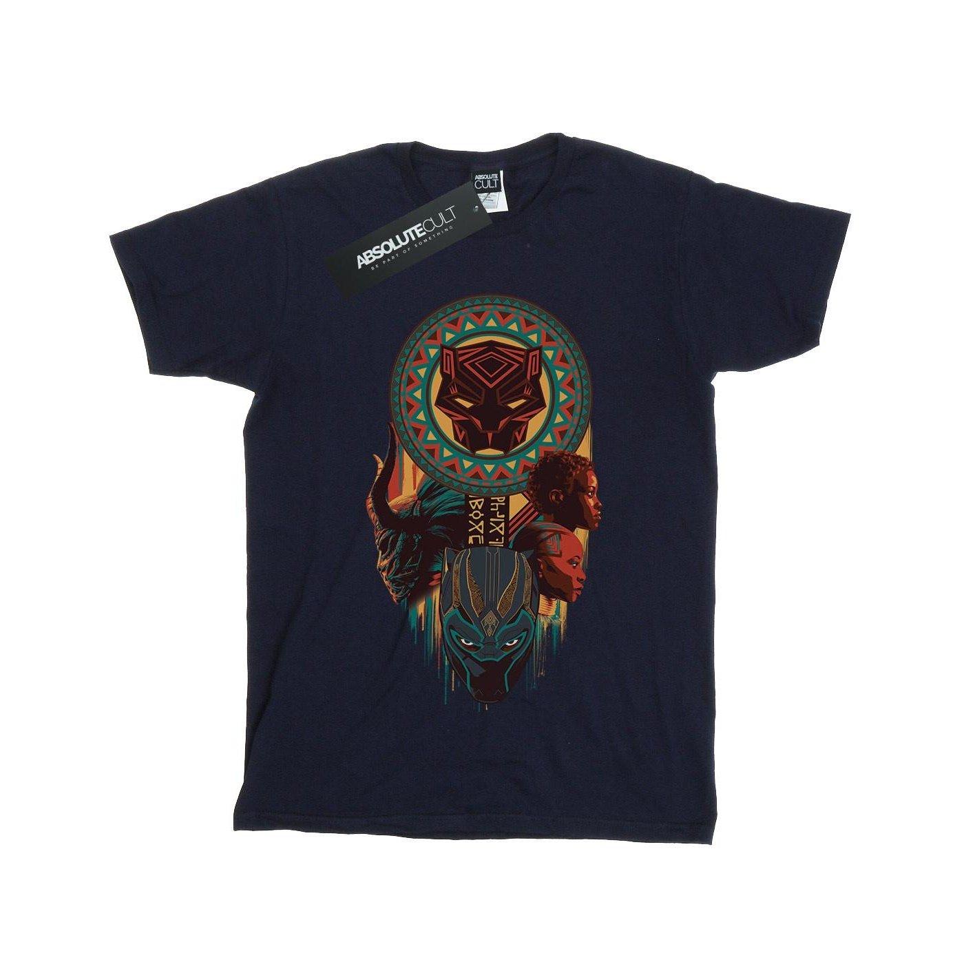 Image of Black Panther Totem Tshirt Unisex Marine 152-158