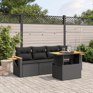 VidaXL Ensemble de canapés de jardin rotin synthétique  