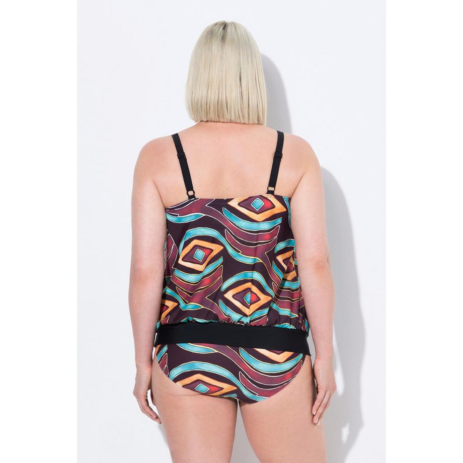 Ulla Popken Tankini Coppe Morbide Spalline Regolabili Riciclato  