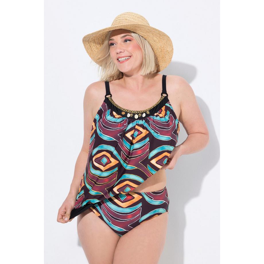 Ulla Popken Tankini Coppe Morbide Spalline Regolabili Riciclato  