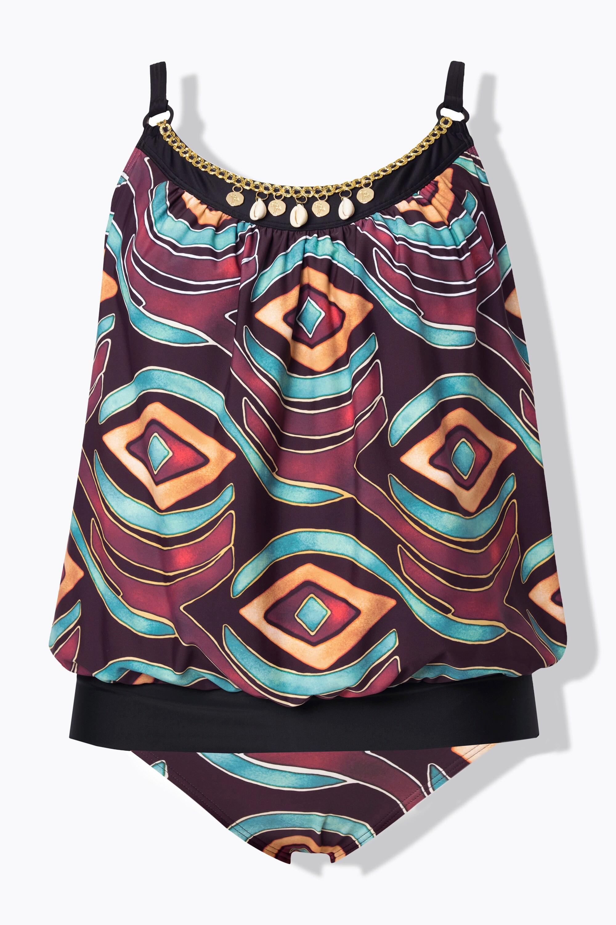 Ulla Popken Tankini Softcups Verstellbare Träger Recycelt  