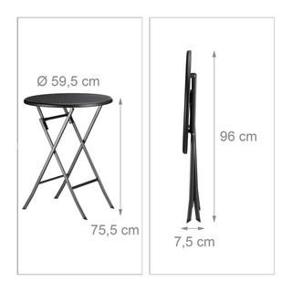 Northio Ensemble de salon de jardin BASTIAN en 3 parties  