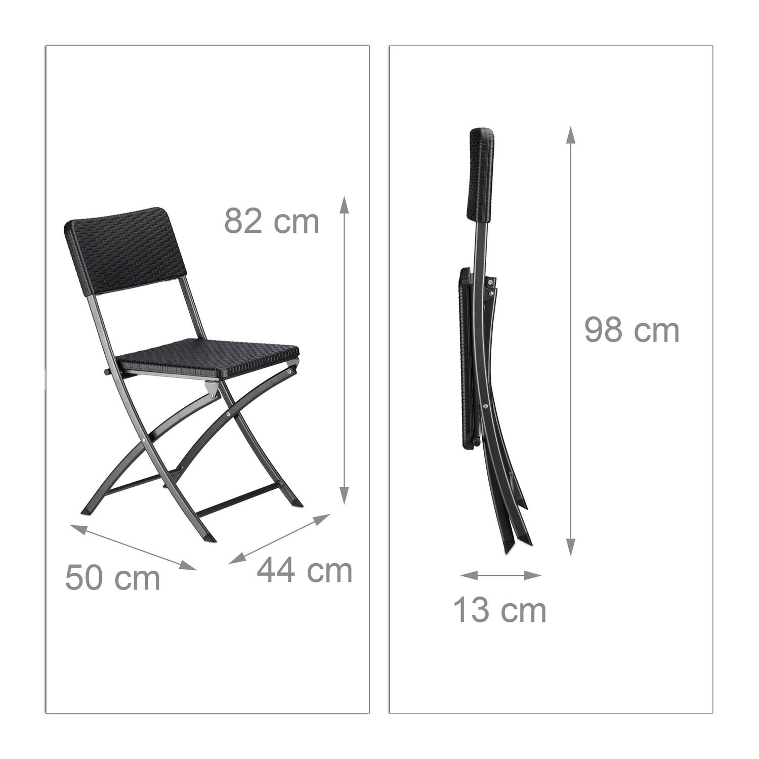 Northio Ensemble de salon de jardin BASTIAN en 3 parties  