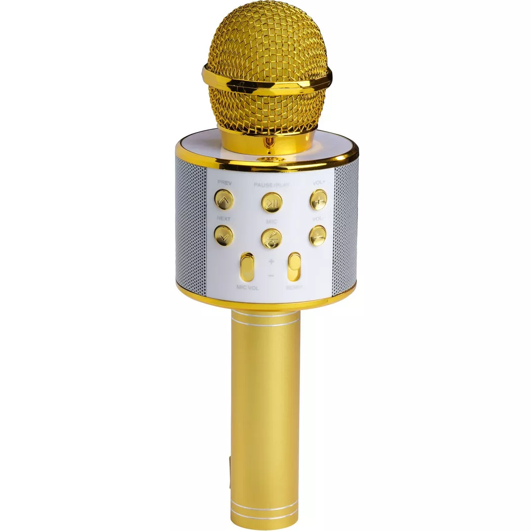 Denver KMS-20 Bluetooth Mikrofon– mit integriertem Lautsprecher, gold