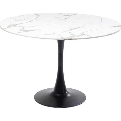 KARE Design Table marbre Schickeria blanc ronde 110  