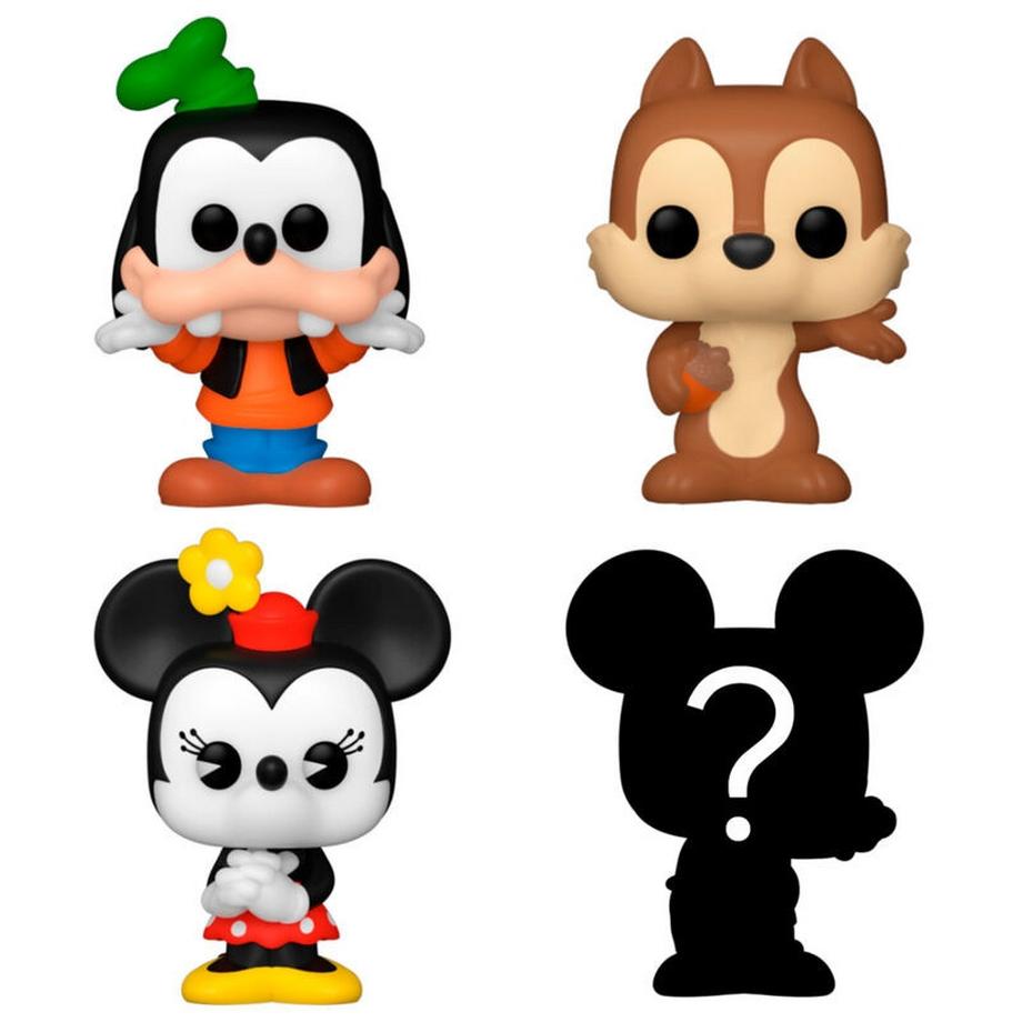 Funko  Bitty Pop! Goofy, Chip, Minnie Mouse und Mystery (4Teile) 