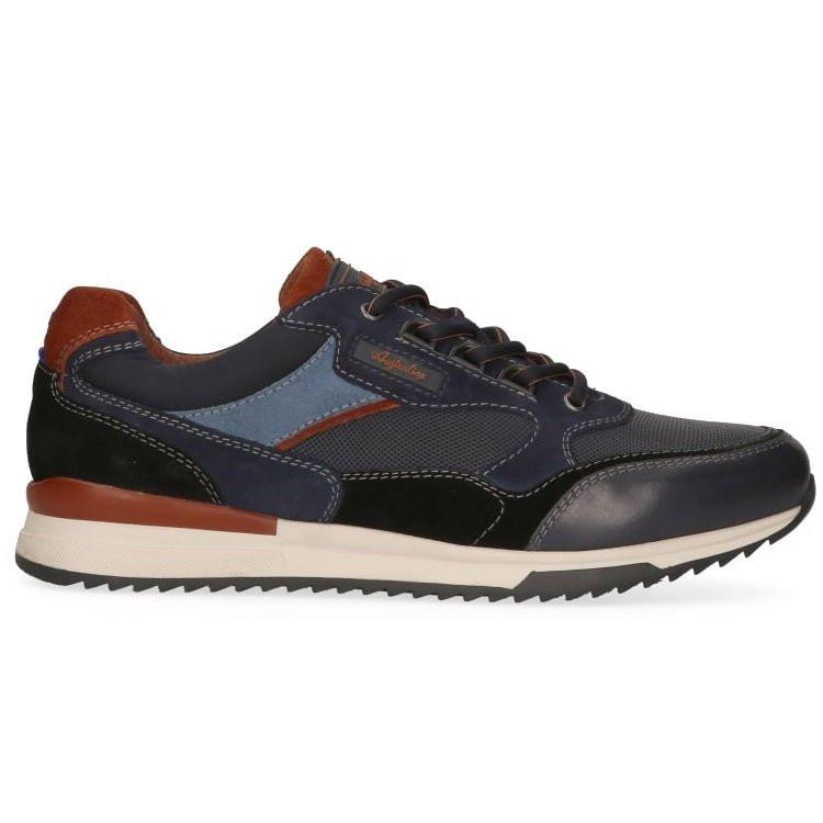 Image of Roberto - Leder Sneaker Herren Blau 41