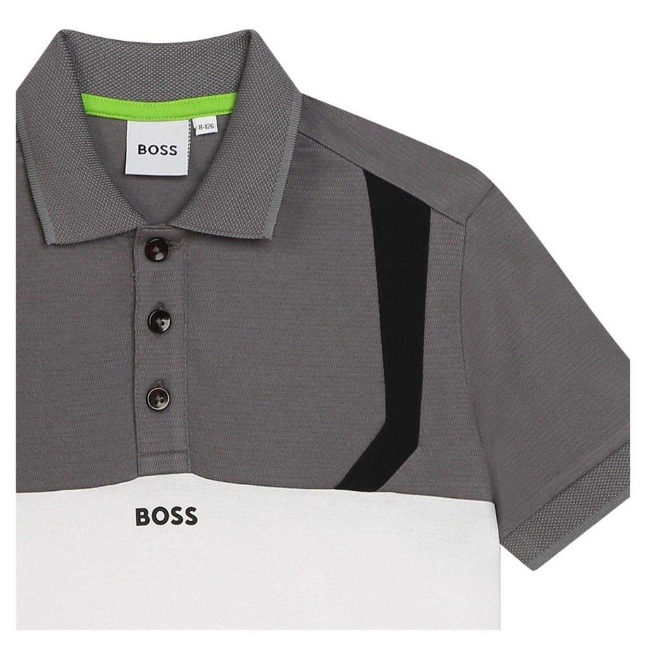 BOSS  Polo Manches Courtes Motiftyle Blocs De Couleurs 
