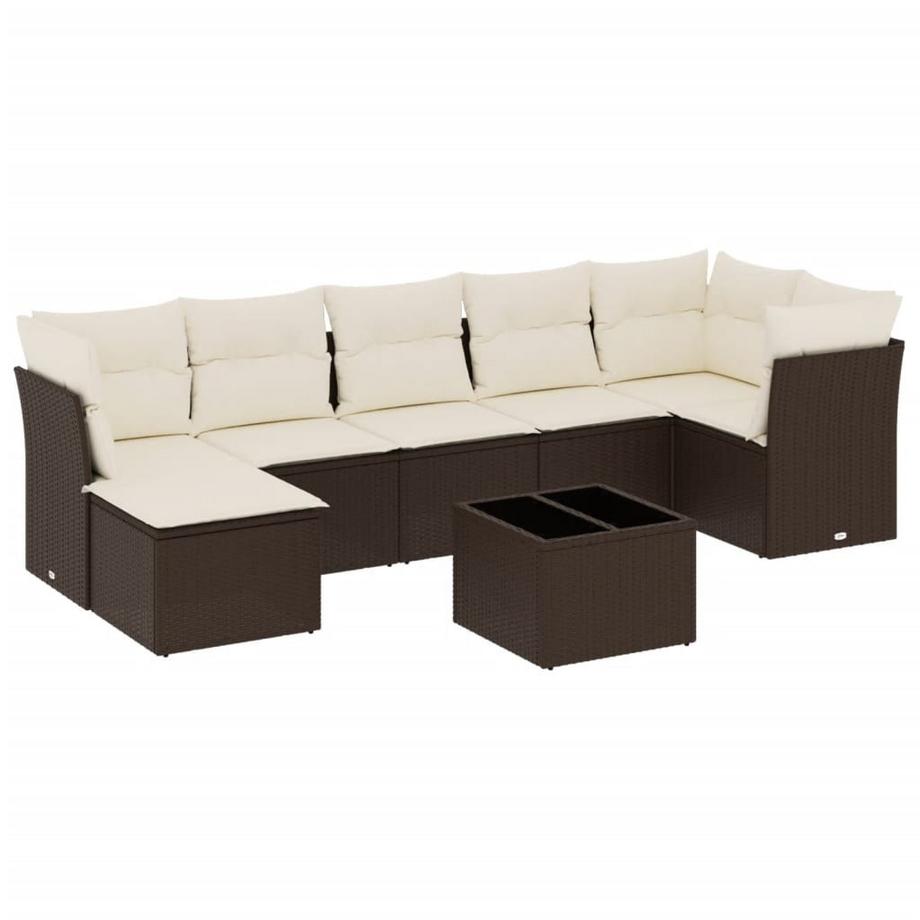 set divano da giardino Polirattan