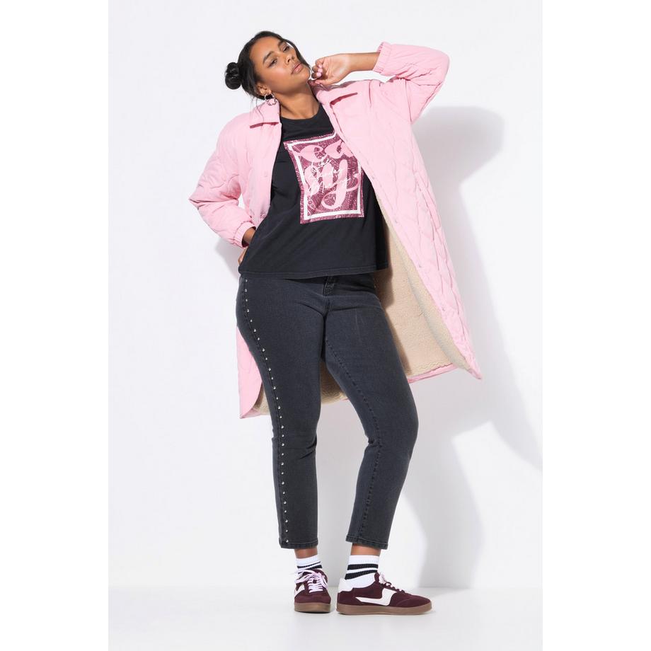 Studio Untold Steppmantel Loose Shape mit Teddyfutter  