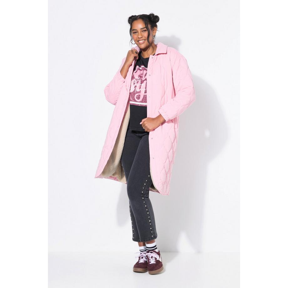 Studio Untold Steppmantel Loose Shape mit Teddyfutter  