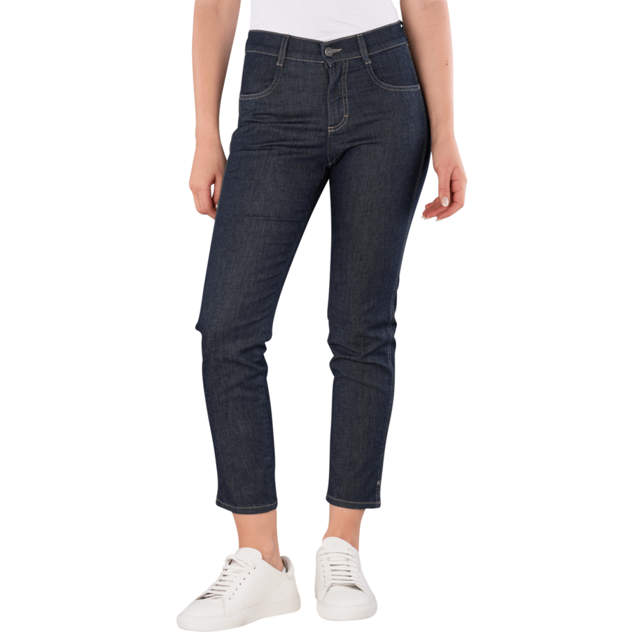 Cici Jeans Slim Fit Crop Slit Basic Denim