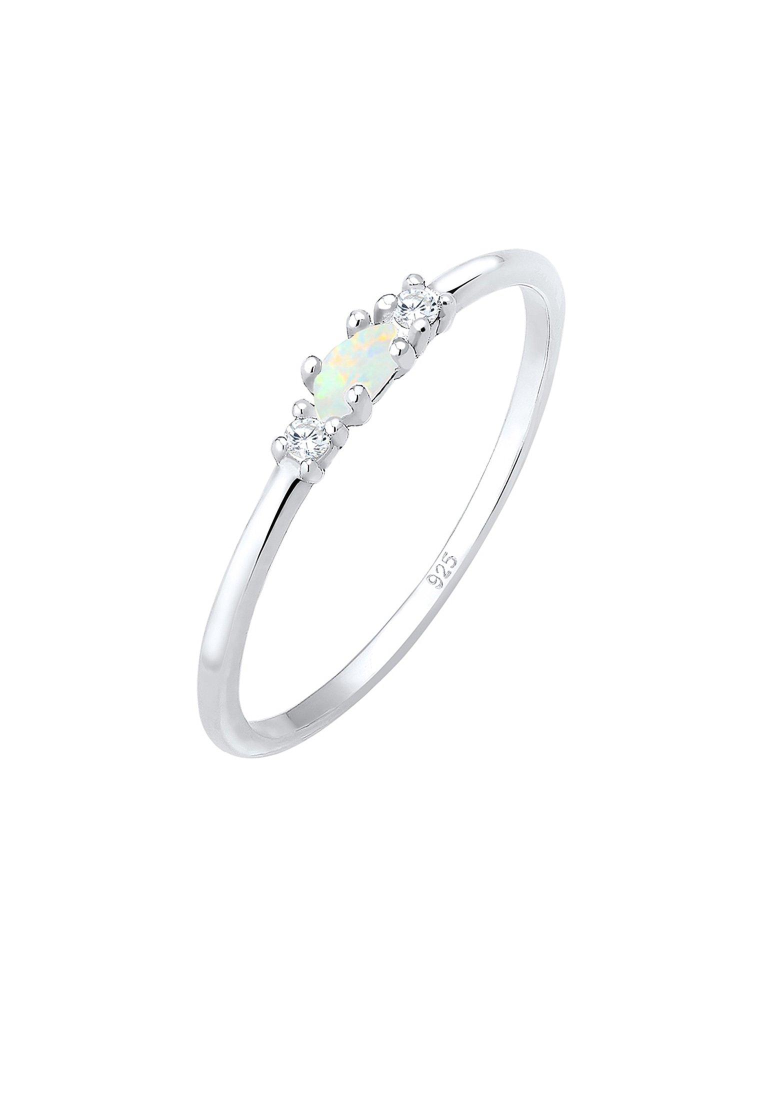 Image of Ring Filigran Opal Zirkonia Damen Silber 56mm