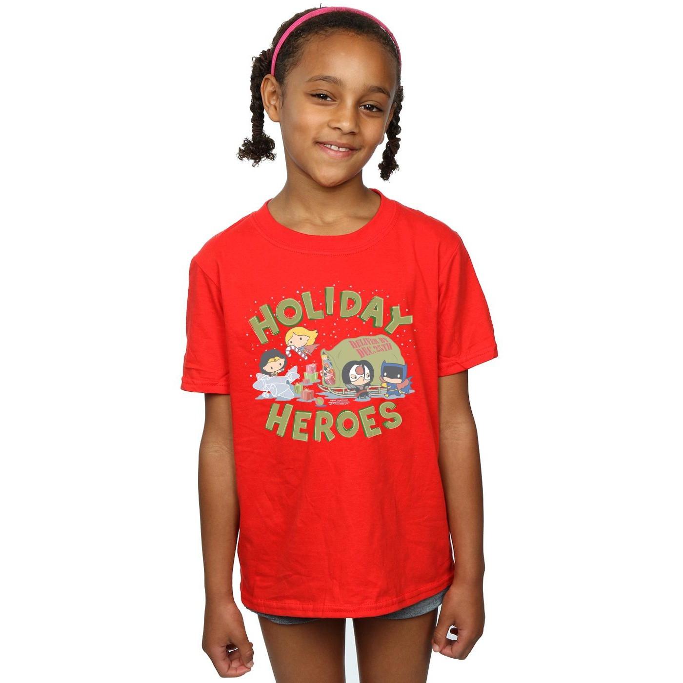 DC COMICS  Justice League Christmas Delivery TShirt 