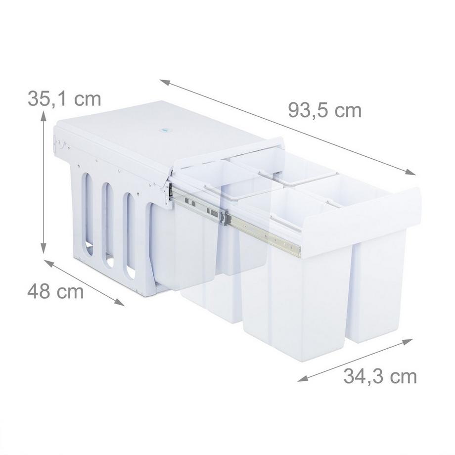 Northix Cestino estraibile per rifiuti da cucina  
