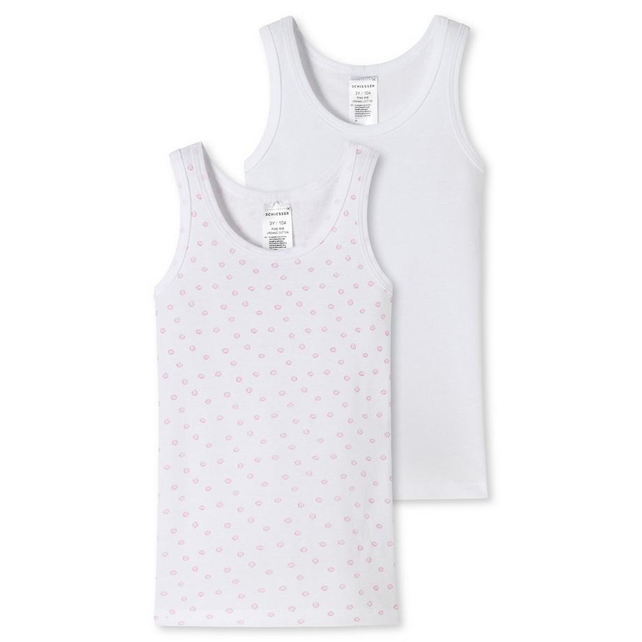 4er Pack Kids Girls Feinripp Organic Cotton - Unterhemd