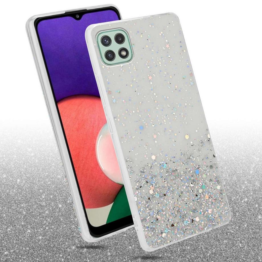 Cadorabo  Hülle für Samsung Galaxy A22 5G mit Glitzer Design 