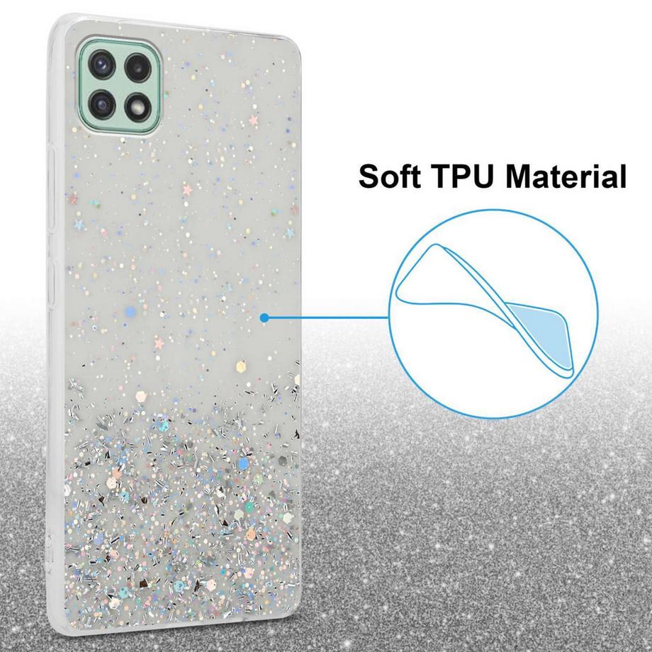 Cadorabo  Hülle für Samsung Galaxy A22 5G mit Glitzer Design 