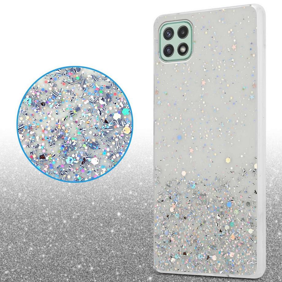 Cadorabo  Hülle für Samsung Galaxy A22 5G mit Glitzer Design 