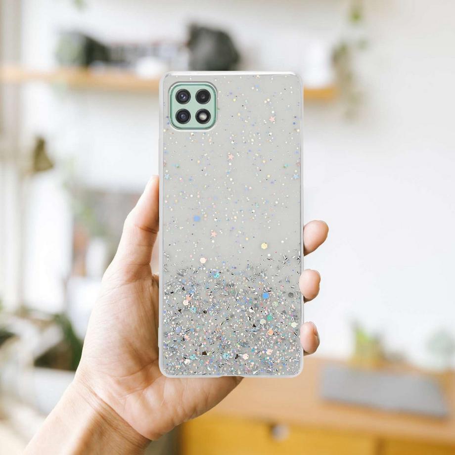 Cadorabo  Hülle für Samsung Galaxy A22 5G mit Glitzer Design 