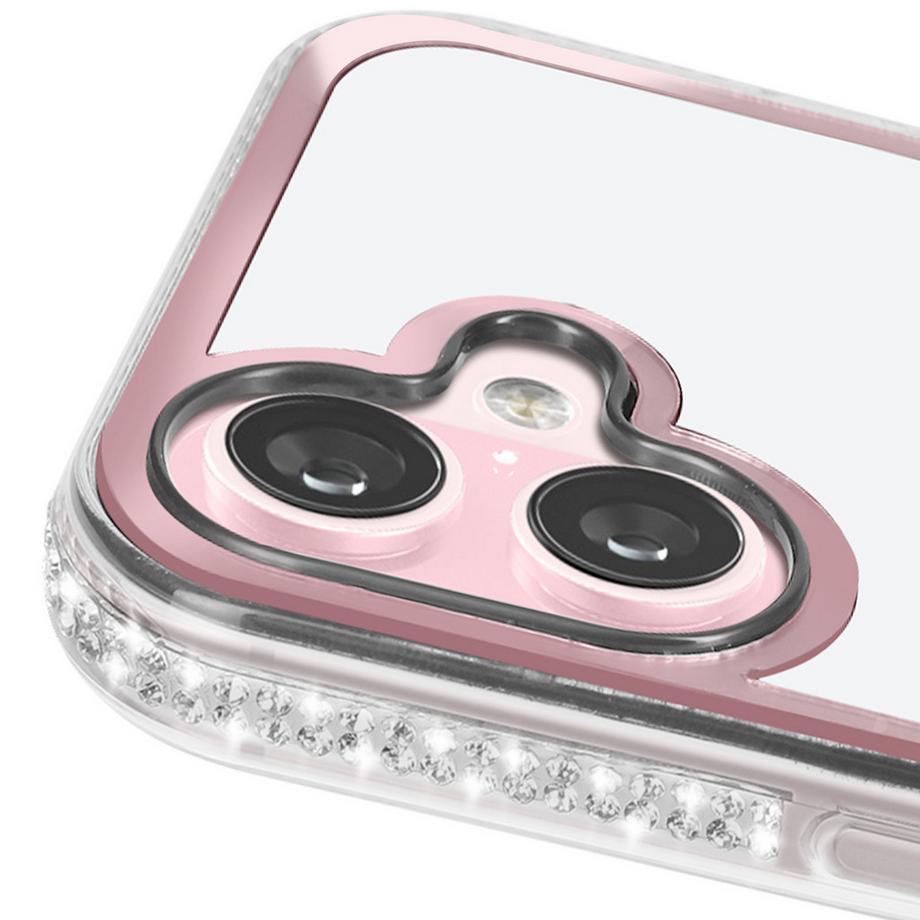 Avizar  Coque Paillette iPhone 16 Ourson Rose 