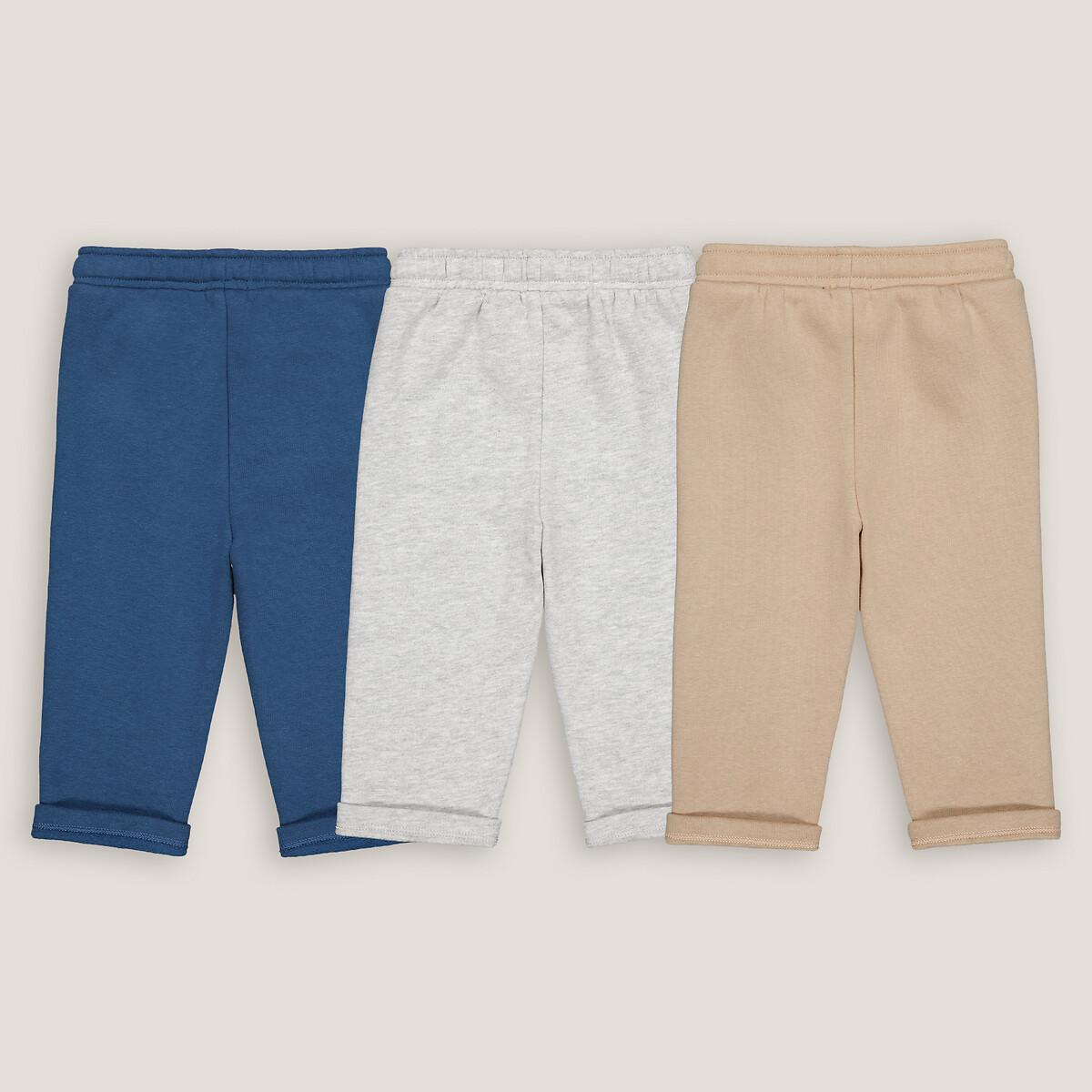 La Redoute Collections  Lot de 3 pantalons de jogging en molleton 