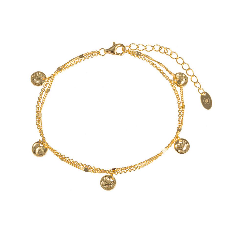 Balibay  Helin - Bracelet en argent sterling 925 pur, plaqué or 14 carats 