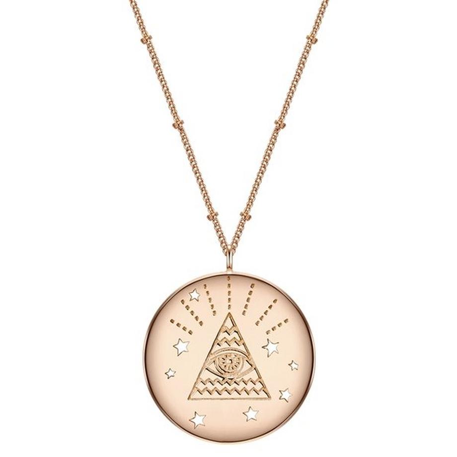 Femme Collier en argent Œil omniscient
