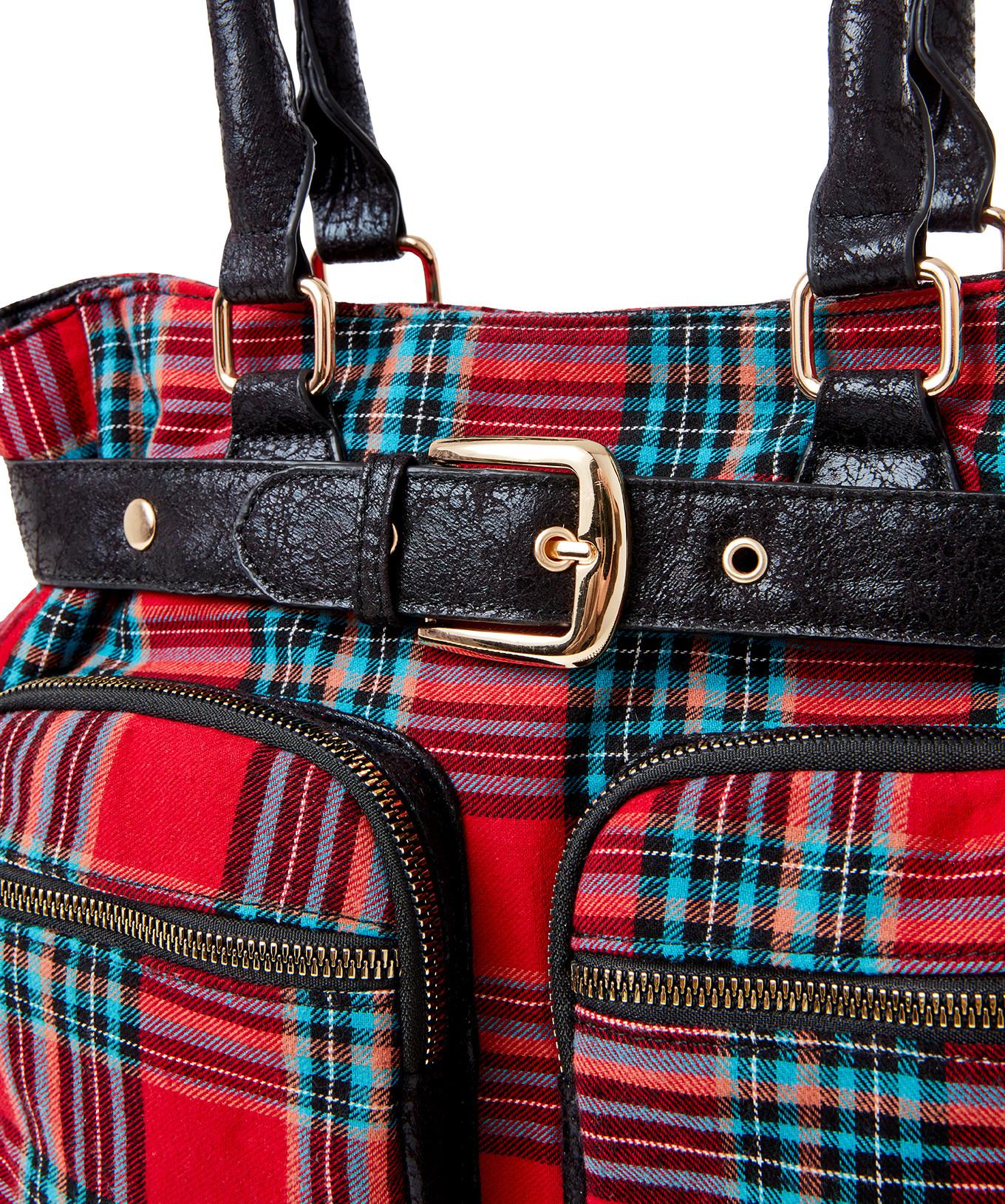 Joe Browns  Vintage Tartan Karo Tasche 