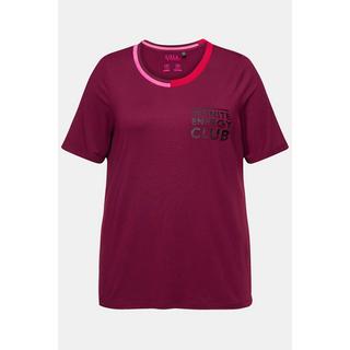 Ulla Popken  T-shirt technique séchant rapidement, col rond, manches courtes 