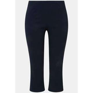 Ulla Popken  Pantalon en bengaline stretch, longueur 3/4 et taille élastique 