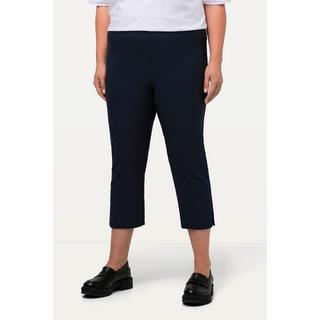 Ulla Popken  Pantalon en bengaline stretch, longueur 3/4 et taille élastique 