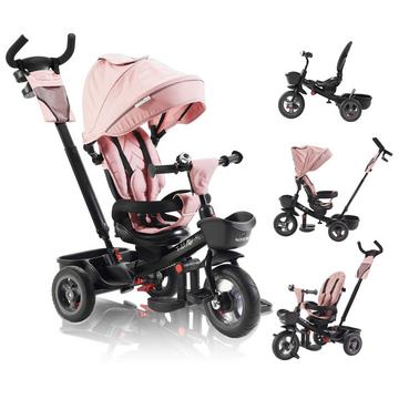 Triciclo 5in1 Triciclo per Bambini Carrozzina Bicicletta Manubrio